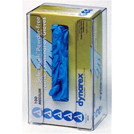 Rack Em Racks RackEm Racks 5101 1-Box Vertical Plastic Glove Dispenser - Clear Plastic 5101